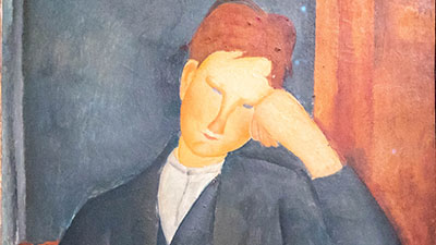 Amedeo Modigliani - Le jeune Apprenti ( 1916- 1919 ) Huile sur toile